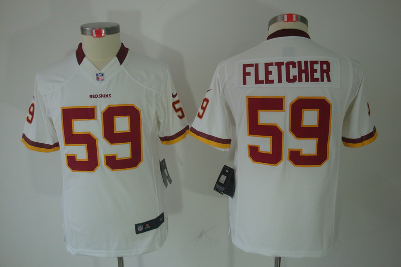 Youth Fletcher White #59 Nike limited NFL Washington Redskins Jersey