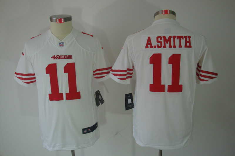 Youth Smith White #11 Nike NFL San Francisco 49ers limited Jersey