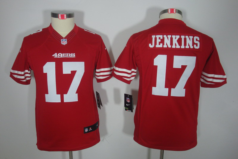 red Jenkins Youth Nike limited NFL 49ers #17 Jersey