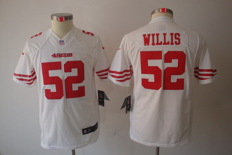 willis limited Jersey: youth Nike limited #52 San Francisco 49ers Jersey in white