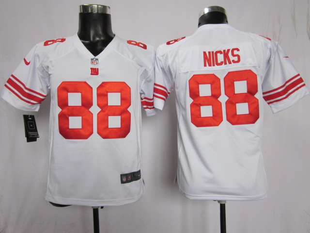 Youth Nicks white #88 Nike NFL New York Giants Game Jersey