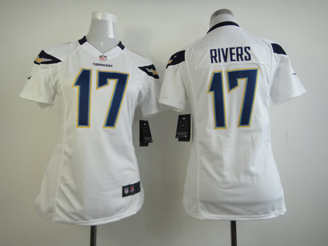 White Rivers Kids Nike NFL Chargers #17 Jersey