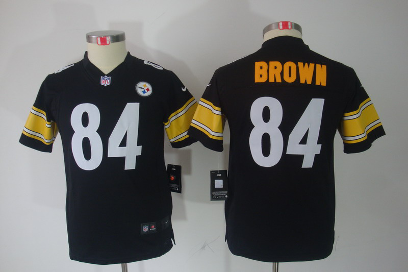 Youth Brown black #84 Nike NFL Pittsburgh Steelers limited Jersey