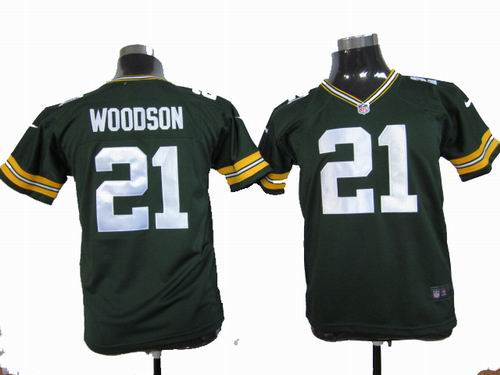 Charles Woodson Nike Jersey: Youth Nike #21 Green Bay Packers Jersey in white