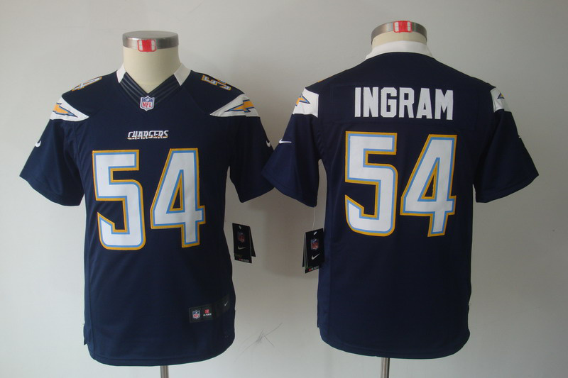 Ingram blue Nike limited Chargers Youth Jersey
