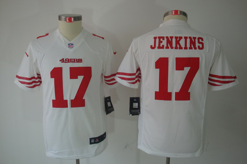 Youth Jenkins white #17 Nike NFL San Francisco 49ers limited Jersey