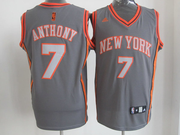 grey Anthony Jersey, NBA New York Knicks #7 Revolution 30 Jersey