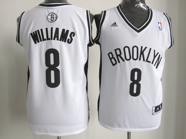 NBA New Jersey Nets #8 Williams white Revolution 30 Jersey