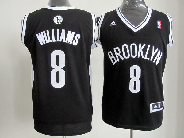 Williams Jersey black Revolution 30 #8 NBA New Jersey Nets Jersey