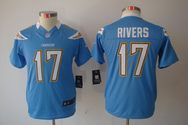 light blue Rivers Jersey, Youth Nike San Diego Chargers #17 limited Jersey