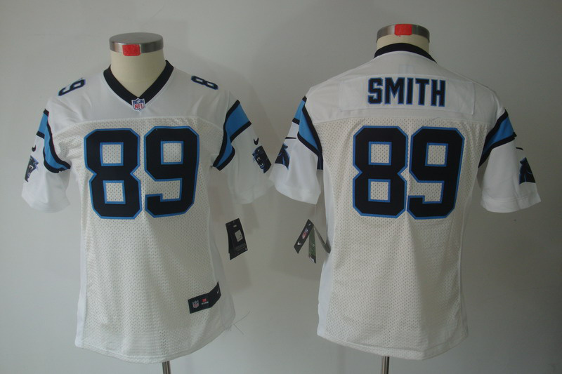 white Steve Smith Jersey, Women Nike Carolina Panthers #89 limited Jersey