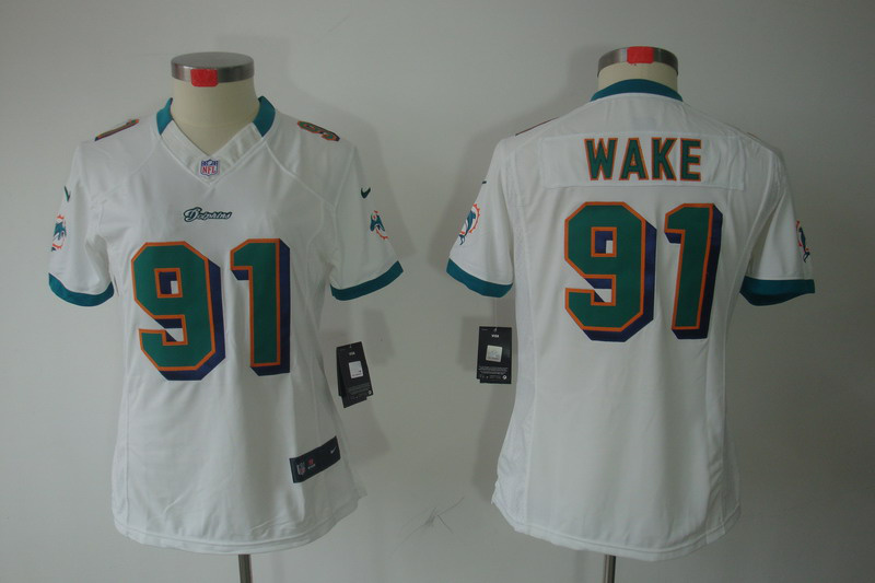 white Wake limited Youth Nike Miami Dolphins #91 Jersey