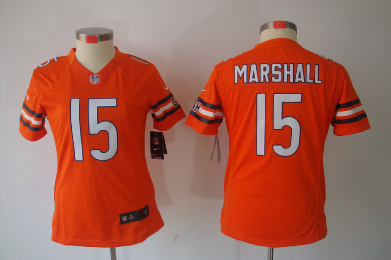 Orange Marshall limited Womens Nike Bears #15 Jersey