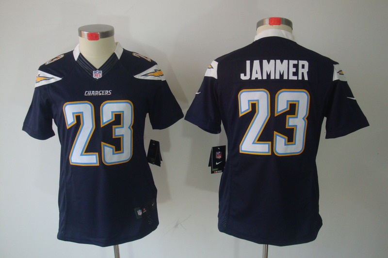 Chargers #23 Jammer dark blue limited Women Nike Jersey