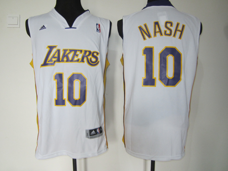 Nash White Lakers Revolution 30 Jersey