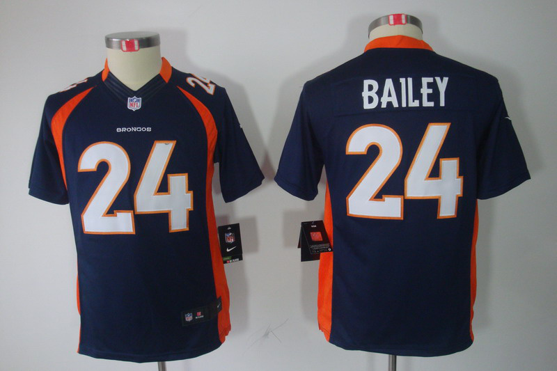 Youth Nike Bailey blue Broncos limited Jersey