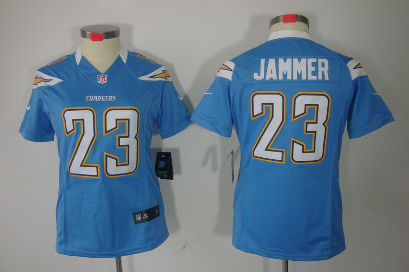 #23 Jammer light blue San Diego Chargers Women Nike limited jersey