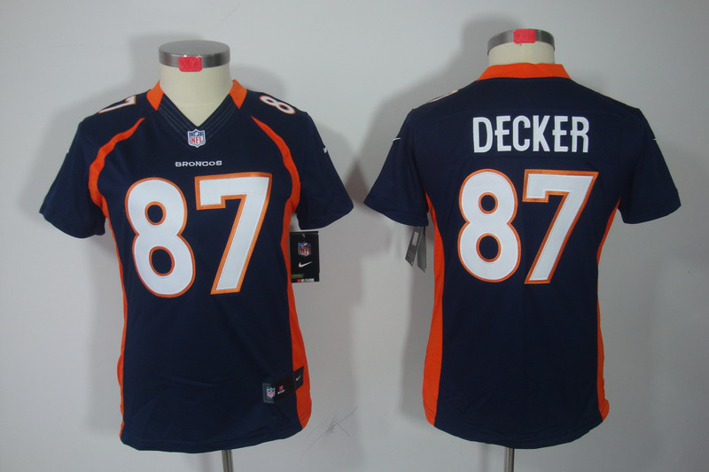 Eric Decker Women Blue Broncos Jersey