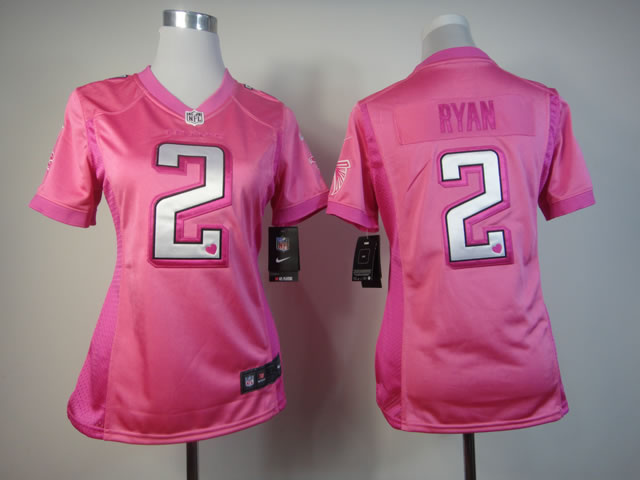 Matt Ryan Jersey: Love's Nike Women #2 Atlanta Falcons Jersey in pink