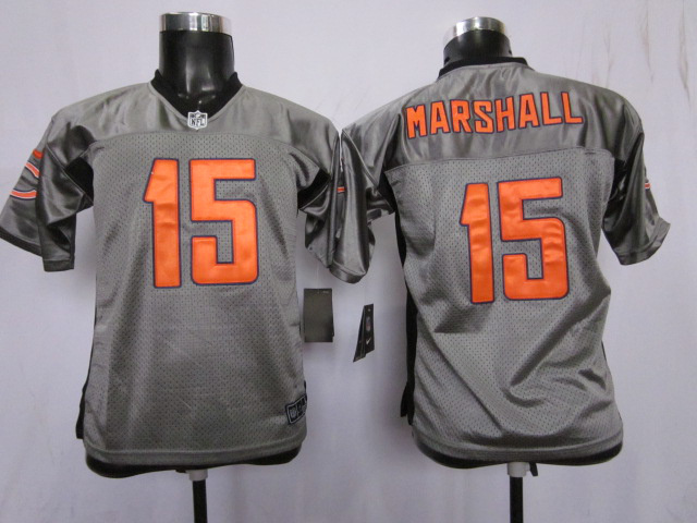 Marshall Youth Shadow Jersey: Nike #15 Chicago Bears Jersey In Grey