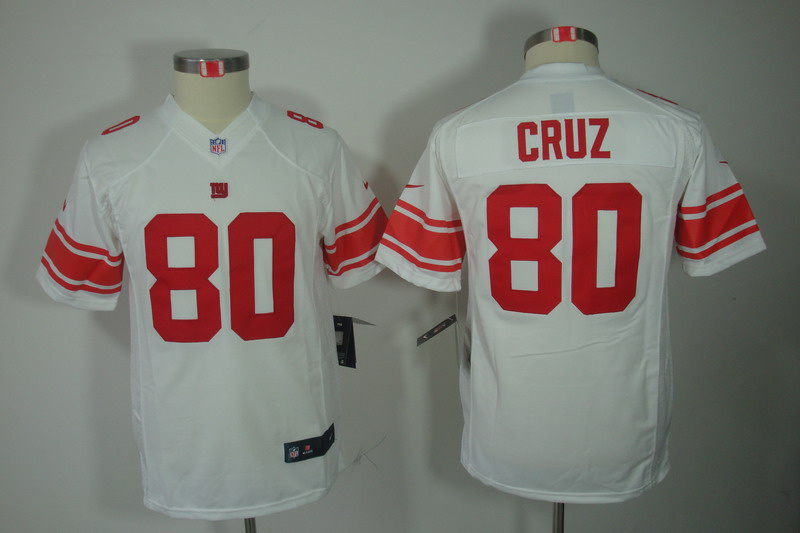 #80 Cruz White New York Giants Nike Youth Limited Jersey
