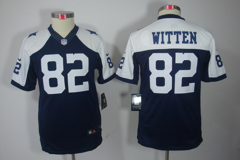 Witten Blue With White Jersey, Dallas Cowboys #82 Nike Youth Limited Jersey