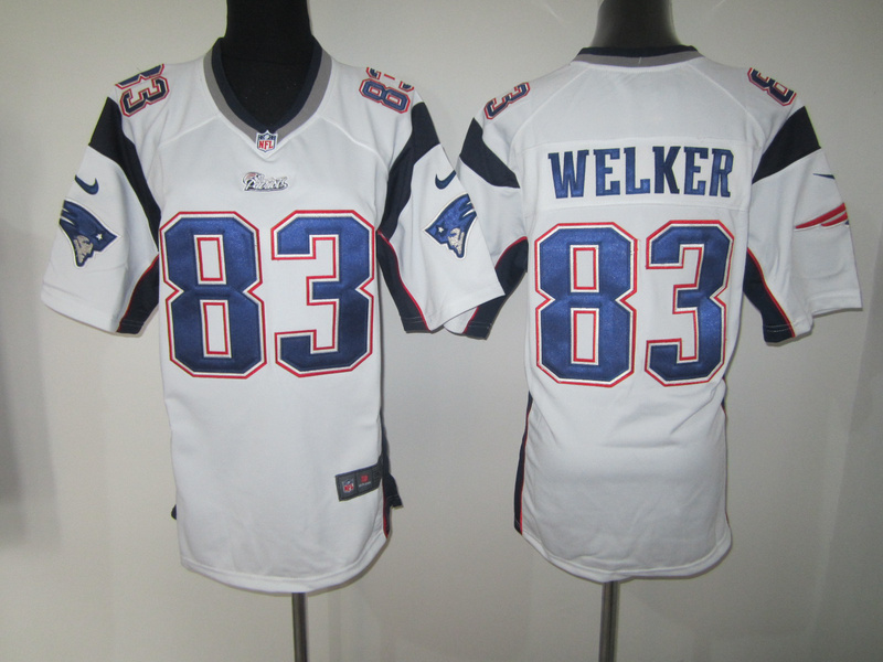 welker White Jersey, Nike New England Patriots #83 NFL women Jersey