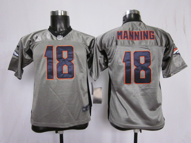 Grey Manning Jersey, Denver Broncos #18 Youth Nike NFL Shadow Jersey