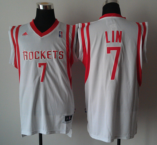 White Jeremy Lin Rockets Revolution 30 #7 Jersey
