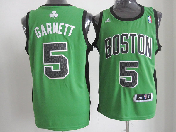 #5 Kevin Garnett Green NBA Boston Celtics Revolution 30 Jersey