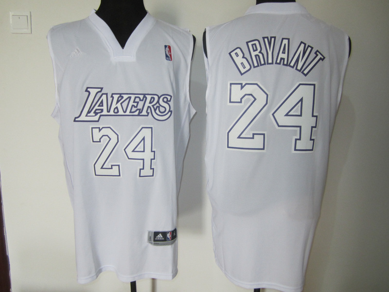 NBA Los Angeles Lakers #24 Kobe Bryant Revolution 30 Jersey in White