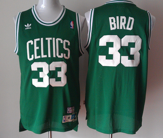 Bird Green Jersey, NBA Boston Celtics #33 Revolution 30 Jersey