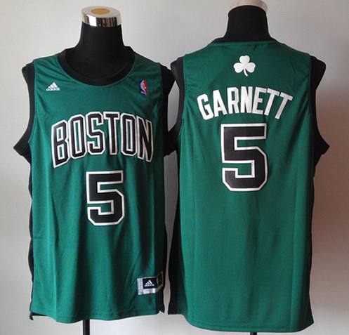 Garnett Jersey: NBA Revolution 30 #5 Boston Celtics Jersey in green