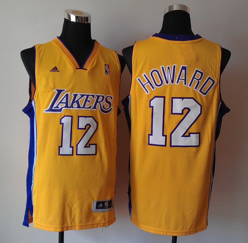 Los Angeles Lakers #12 Howard NBA Revolution 30 jersey in yellow