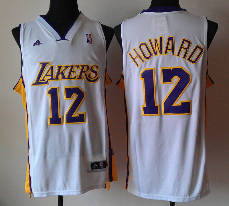 Los Angeles Lakers #12 Howard white NBA Revolution 30 jersey