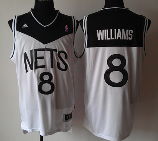 Williams jersey White NBA Revolution 30 #8 NBA New Jersey Nets jersey
