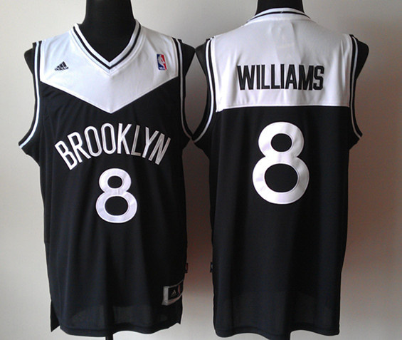 Black Williams Jersey, New Jersey Nets #8 NBA Revolution 30 Jersey