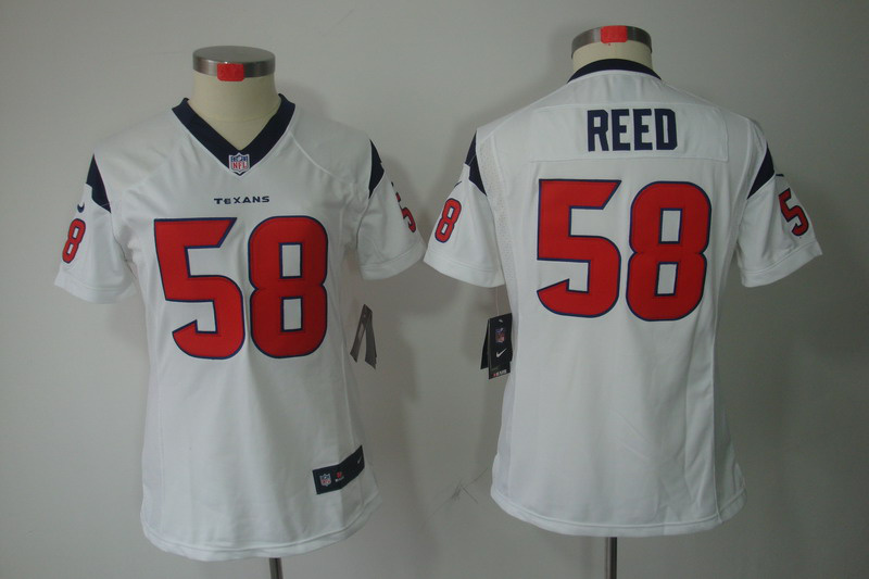 White Brooks Reed Texans Nike Women limited #58 Jersey