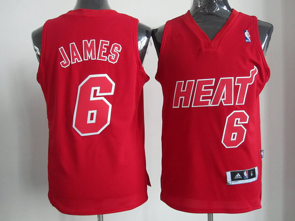 red James 2012 Christmas edition Revolution 30 NBA Miami Heat #6 Jersey
