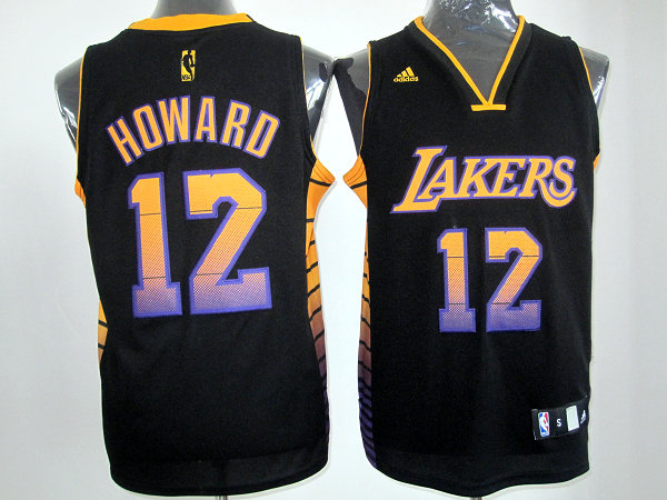 Black Howard Lakers Revolution 30 #12 Jersey