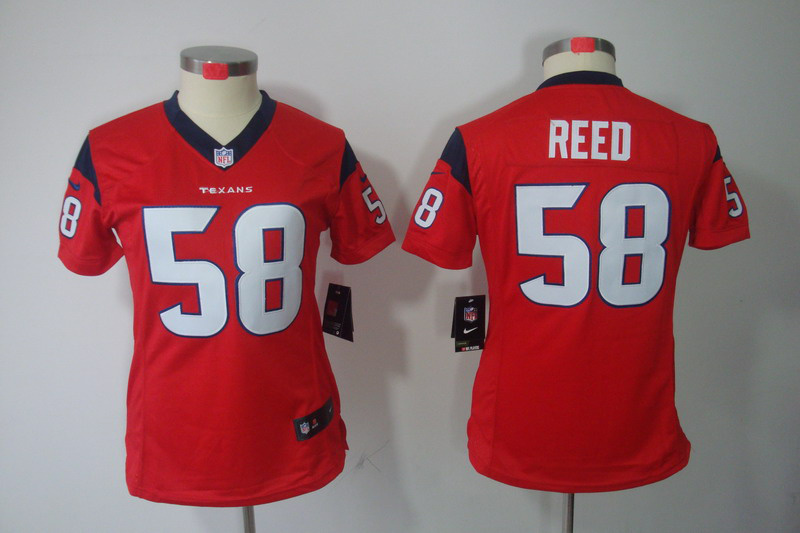 Red Reed Texans Women Nike limited #58 Jersey