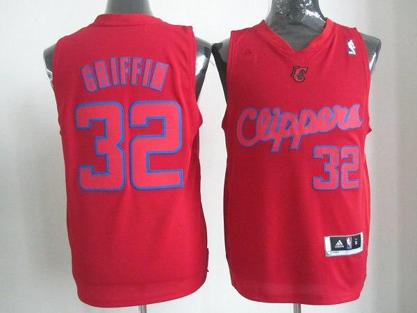 Red Griffin Clippers NBA Revolution 30 2012 Christmas edition #32 Jersey