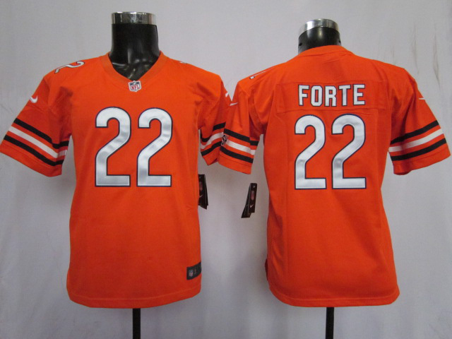 Forte Orange Jersey, Nike Chicago Bears #22 Youth NFL Jersey