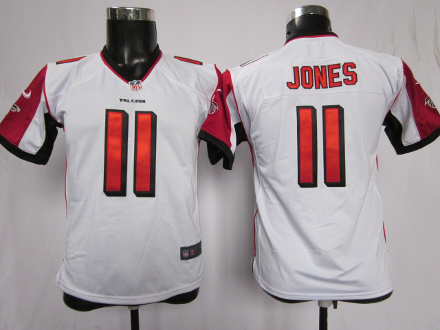 Jones Jersey: Nike Youth Nike #11 Atlanta Falcons Jersey in White