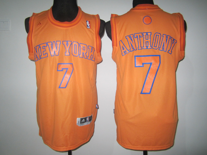 Anthony Revolution 30 2012 Christmas edition Jersey: #7 NBA New York Knicks Jersey In orange
