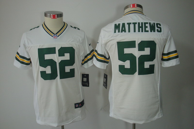 Packers #52 Clay Matthews white limited NFL Jersey