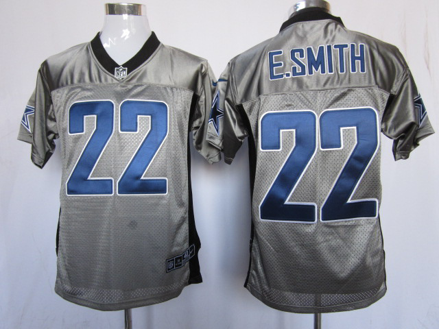 Grey E.Smith Cowboys Shadow Youth Nike #22 Jersey