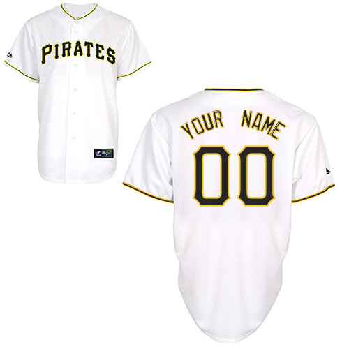 Youth Pittsburgh Pirates White Personalized Home MLB Jersey
