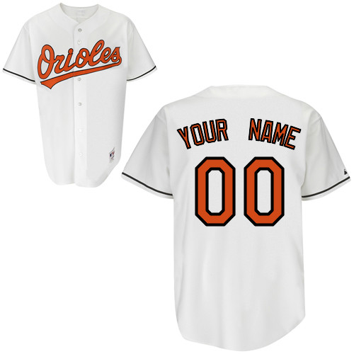 White Orioles Home Personalized Customized Youth Jersey