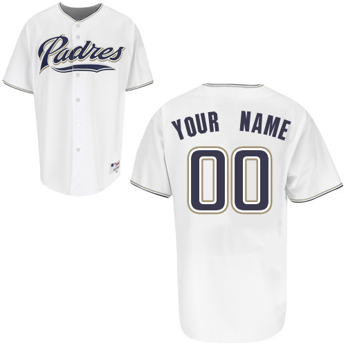Youth Personalized Youth San Diego Padres Jersey in White